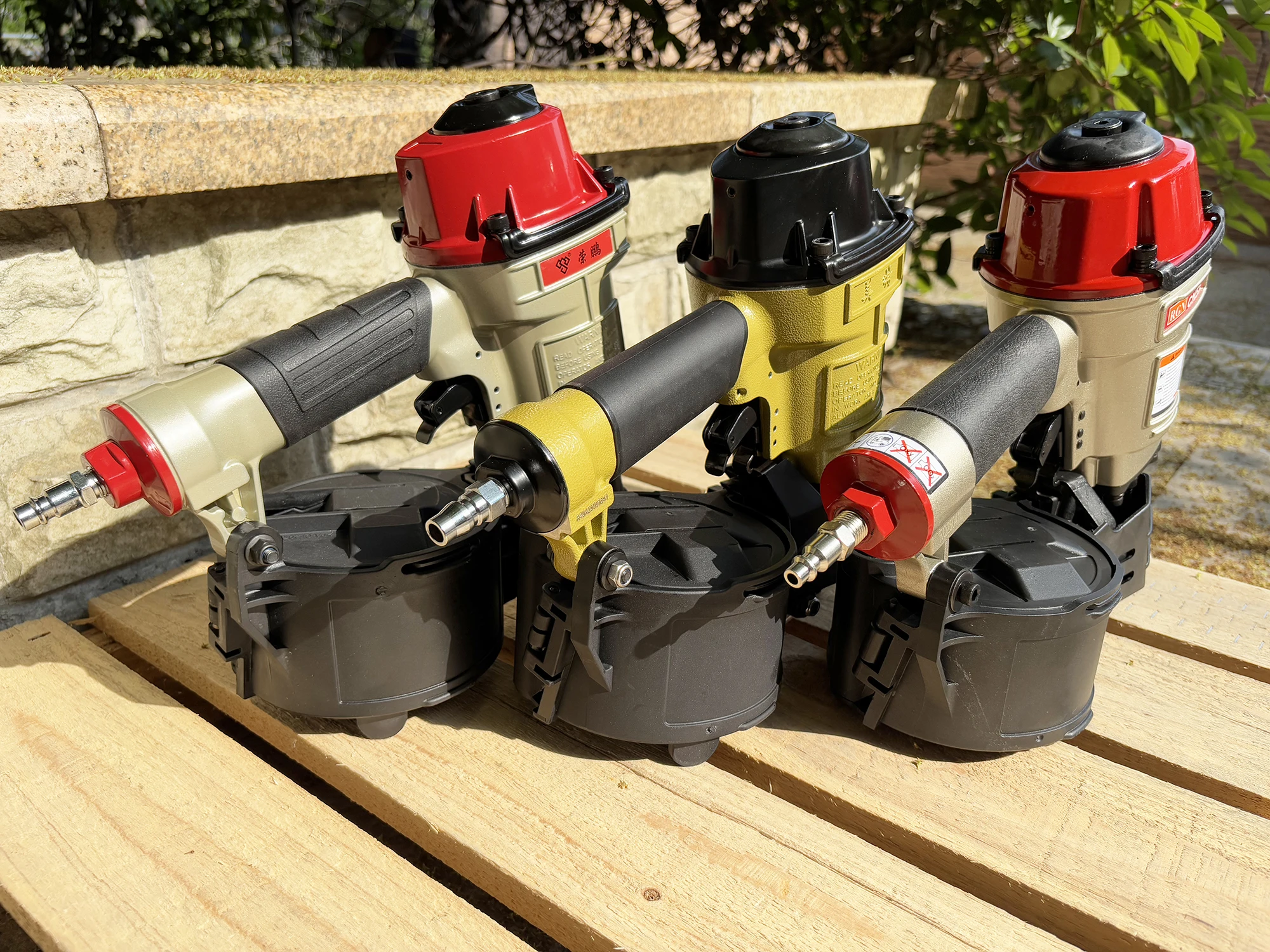 Air Coil Nailer นิวเมติกพาเลทปืนเล็บ CN55 สําหรับ 57 มม.เล็บ meite rgn rongpeng ยี่ห้อ