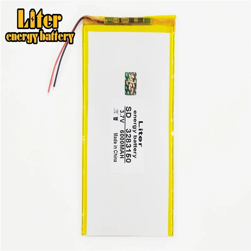3283150 3.7V 6000mAh ليثيوم أيون اللوحي البطارية ل 7,8 ، 9 بوصة اللوحي بوليمر lithiumion البطارية مع جودة عالية