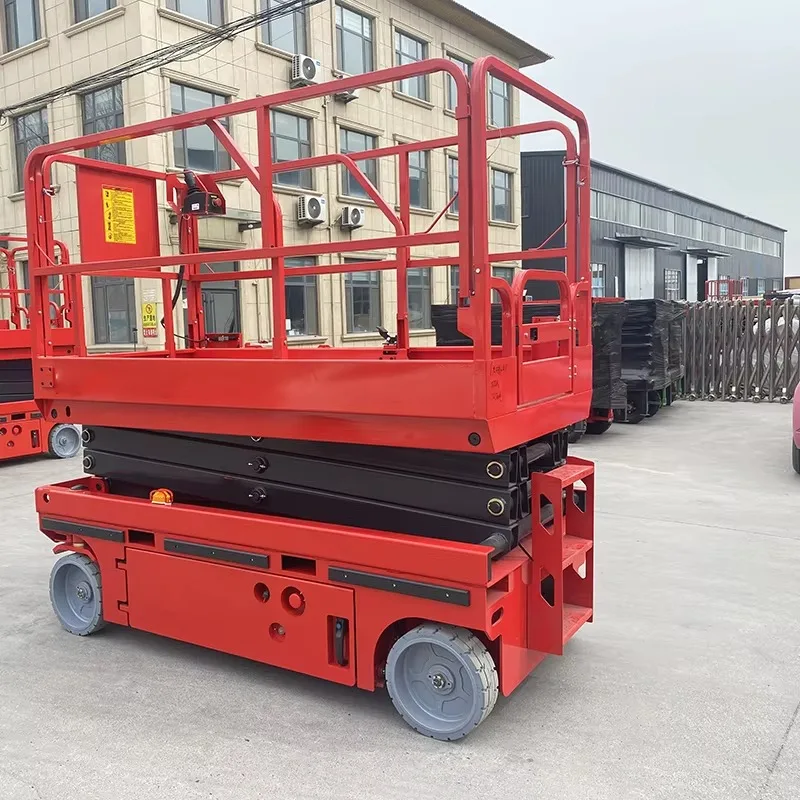 Customized High Quality Electric Hydraulic Lift New Condition 8m 450KG Self-Propelled Scissor Lift For Hotels Steel Material