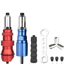 2.4mm-4.8mm Electric Quickly Pull Rivet Gun Rivet Nut Gun Drill Adapter Cordless Riveting Tool Insert Nut Pull Rivet Tool
