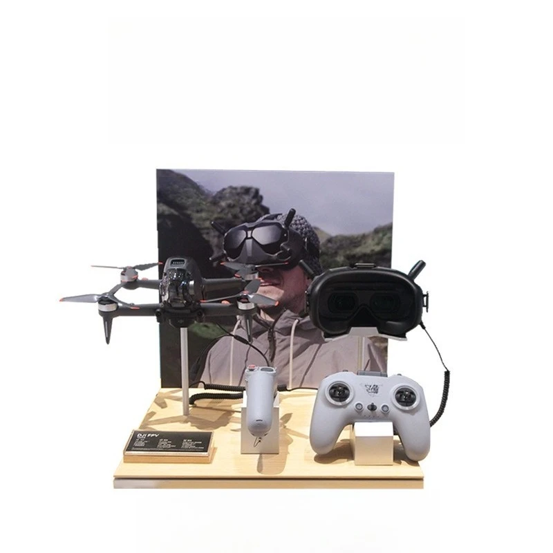 

Drone display stand, acrylic anti-theft, gimbal desktop display