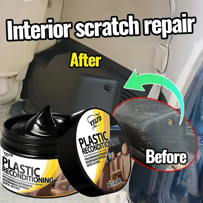 自動車用プラスチック補修剤 - 内装・外装プラスチック磨きワックス、傷補修・老化防止クリーム、タイヤにも最適