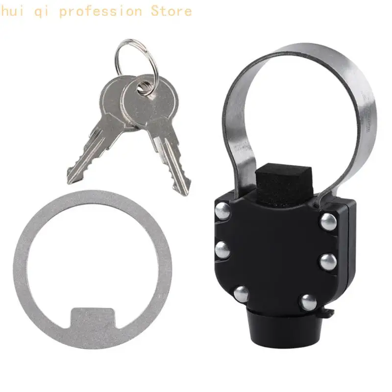 Metall-Pickup-Truck-Heckklappenschloss-Set mit Schlüsseleingang, Scharnierabdeckung ohne Bohren für den Zugang zur – Detail 9