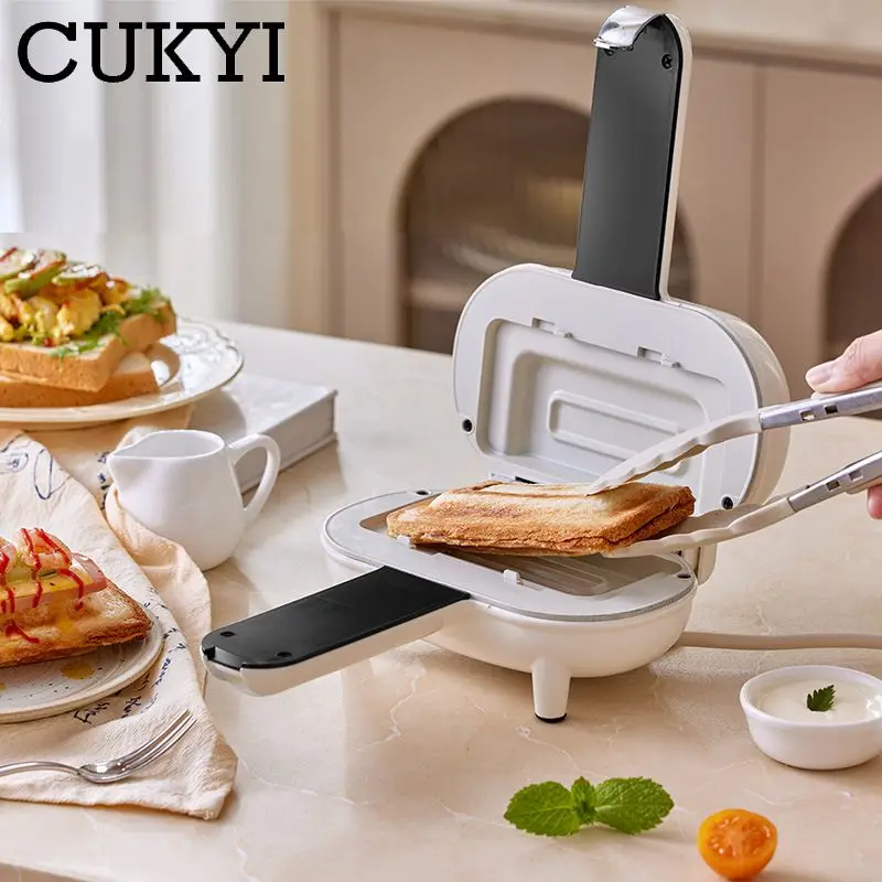 Double side heating Handheld Sandwich Maker Folding Grill Non-stick Frying pan Toast Bread oven Burrito Machine Hot dog Maker