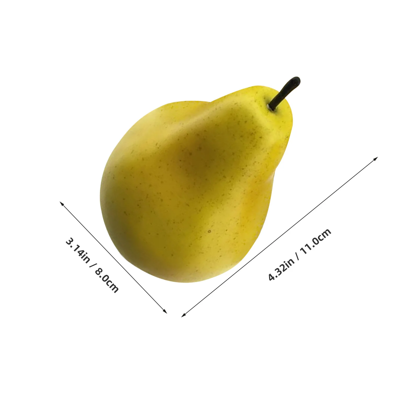 6 قطعة ديكور الكمثرى الاصطناعي محاكاة واقعية زخرفة الفاكهة ديكور المنزل صور الدعائم التعليم استخدام رياض الأطفال