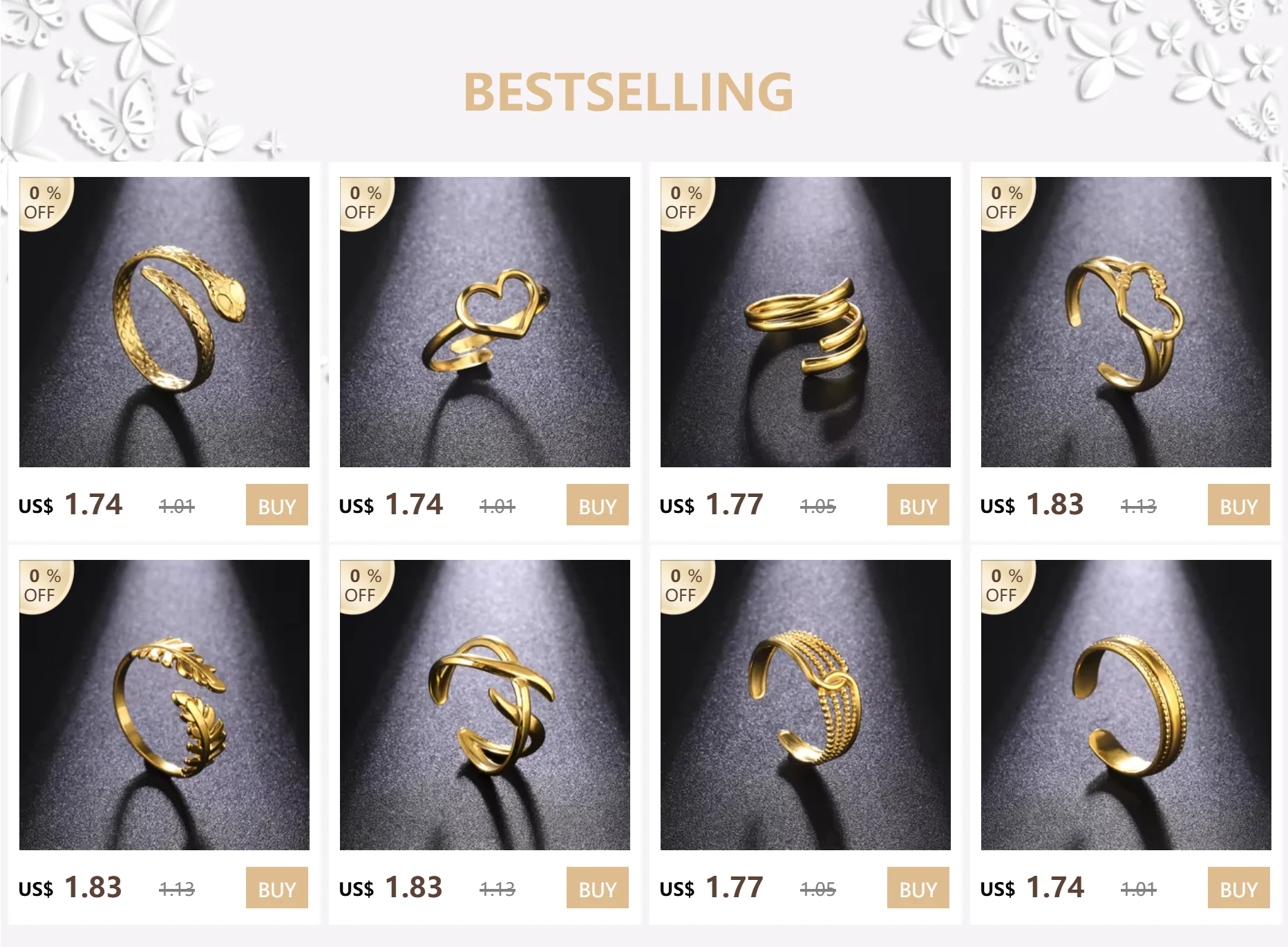 Kkjoy Mode Edelstahl Gold Farbe mehr schicht ige Retro Perlenkette Ringe für Frauen Anpassung Fingers chmuck Großhandel – Detail 1