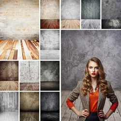 Gray Wall Wooden Floor Photographic Backdrops Vinyl Cloth Photo Studio Photobooth Background for Children Baby Pet Toy Photocall