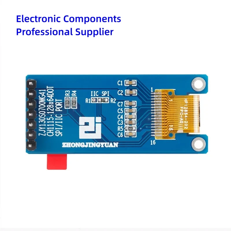 Módulo OLED de 1,29 pulgadas, pantalla blanca 1,29 de 12864 pulgadas, 128X64, LCD, LED, interfaz IIC SPI, CH1115 para Arduino