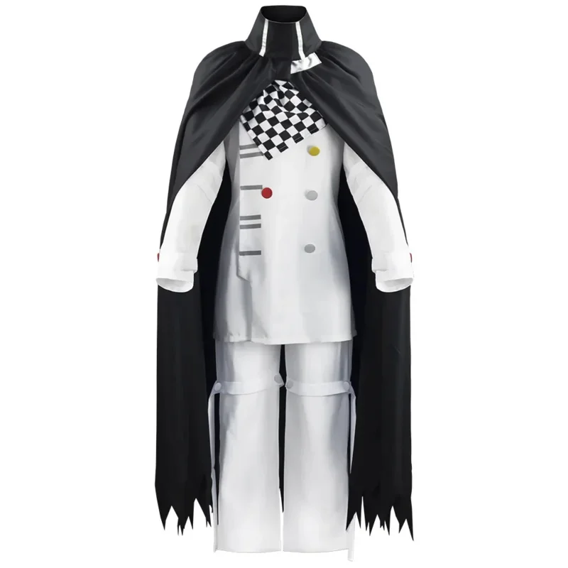 Anime Dangarompa V3 Kokichi Oma Cosplay Anime Uniform Scarf Cape Set Halloween Carnival Party Set