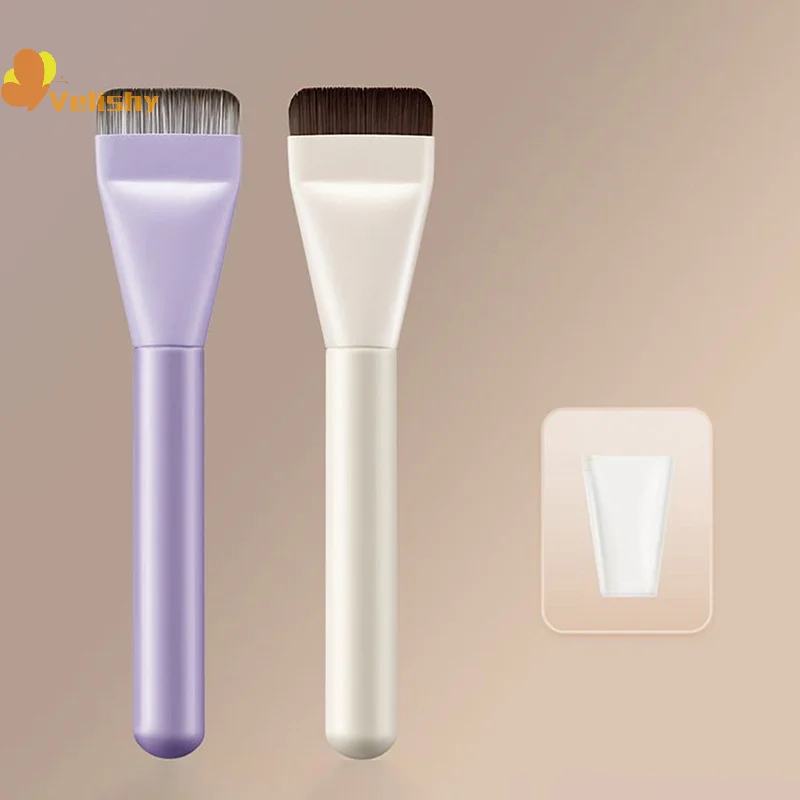 Профессиональная-кисть-для-тональной-основы-с-плоской-головкой-портативная-и-легко-моющаяся