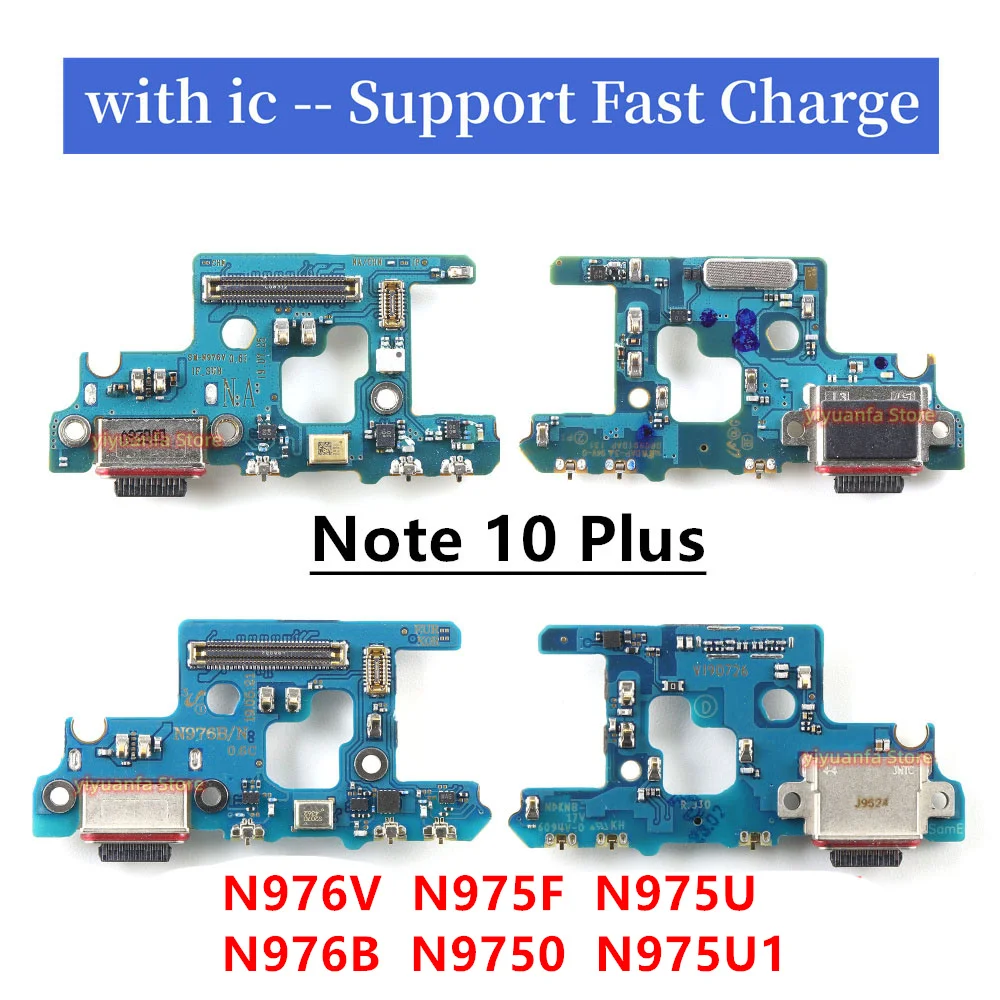 Charging Dock For Samsung Galaxy Note10+ Note 10 Plus N976V N975U N970F N976B N975U1 Charger Board USB Port Connector Flex Cable