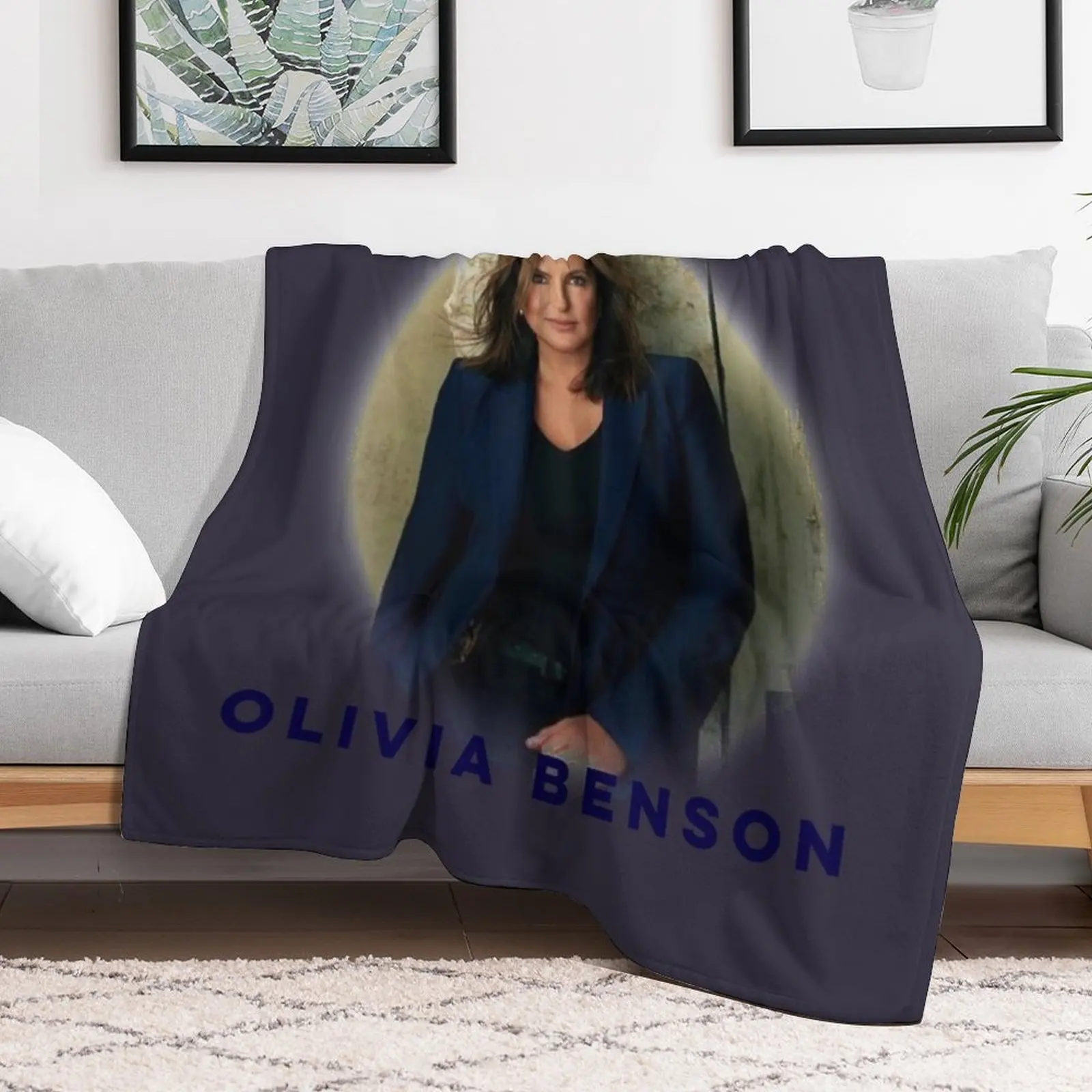 Music Vintage Olivia Benson Throw Blanket Furrys Multi-Purpose Flannel Blankets