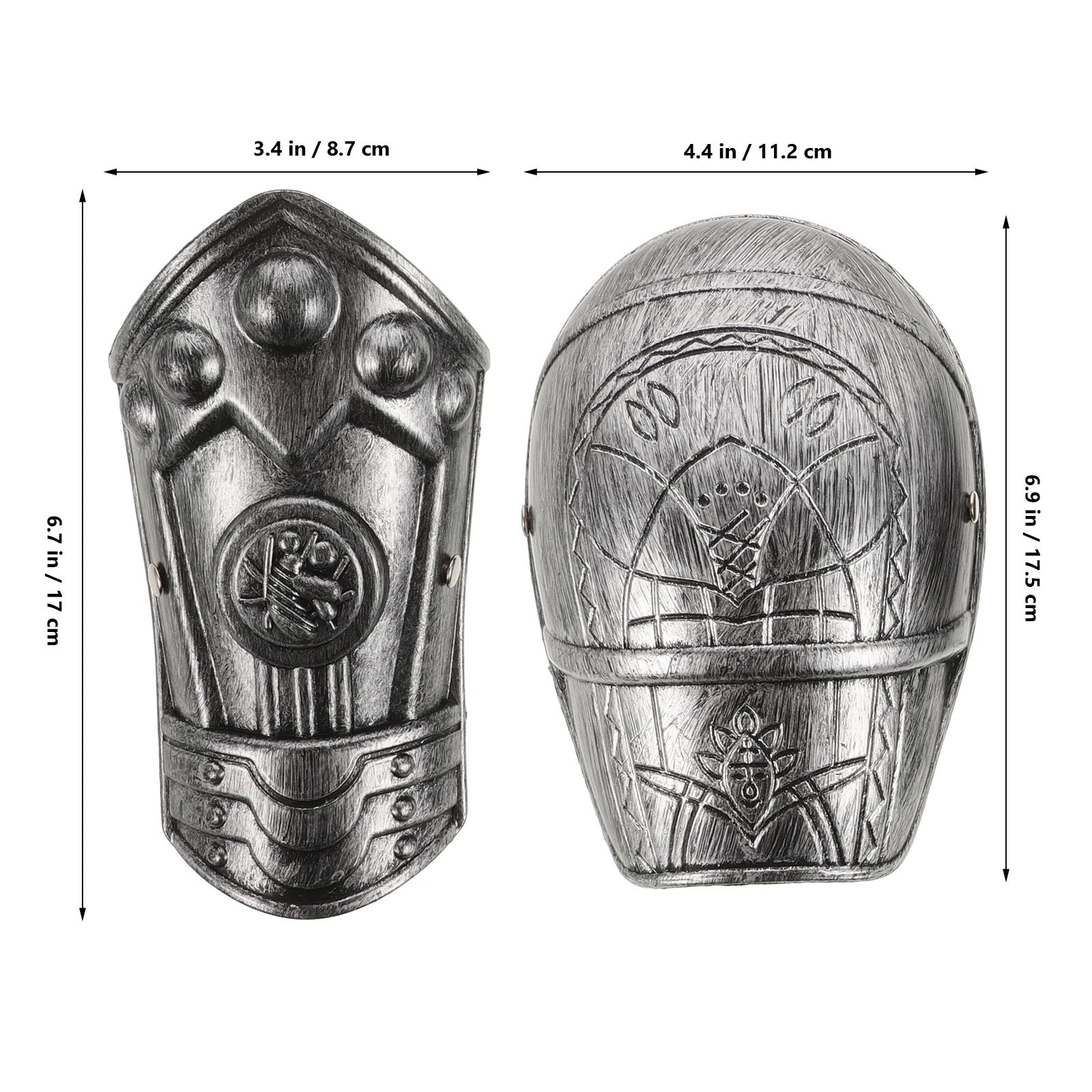 Children's Shoulder Guards Medieval Plate Armor Cosplay Costume Armour Accessory Arms Prop Armour Cosplay Prop Bike Protector