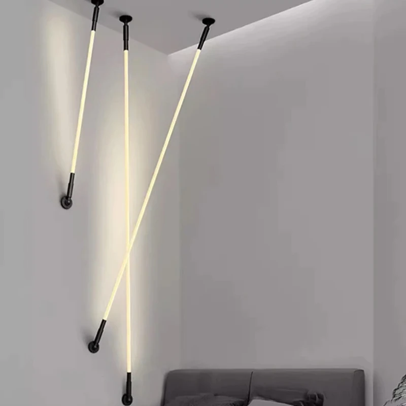 

Modern Minimalist Linear Chandelier for Bedroom Room A Living Room Bedside Wall Lamp Interior Lighting Hanging Light Fixture