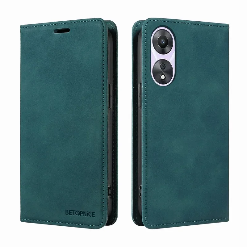 Leather Case For OPPO A78 A1 Pro F23 A77 A56s A57 E A17 A17k A98 A74 F19 A95 A54 A53s A55 A16 S A36 A76 Flip Wallet Phone Cover