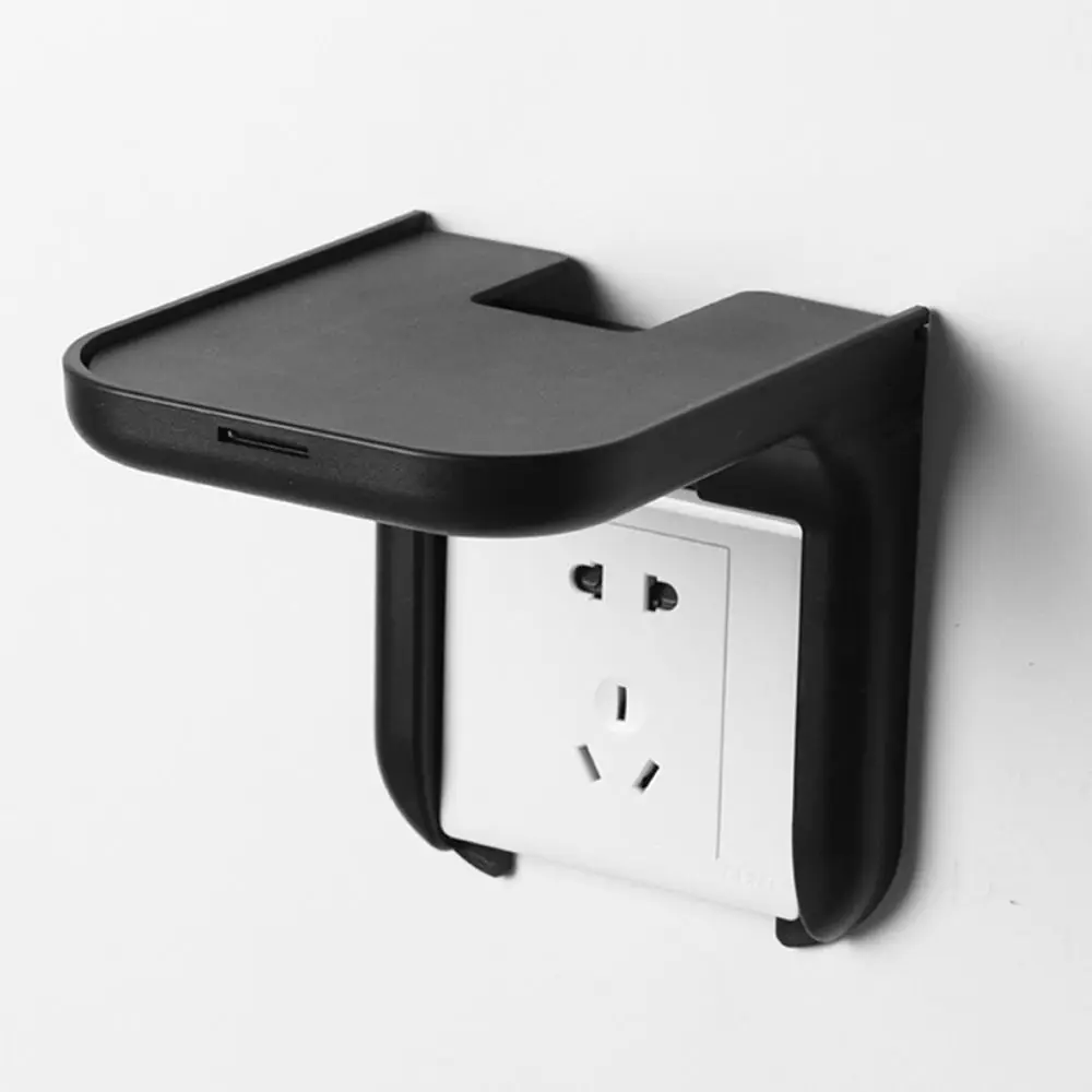 Wall Mount Audio Bracket Punching-Free Intelligent Audio Floating Base Space Saving Storage Organizer Storage Tray Power Bank