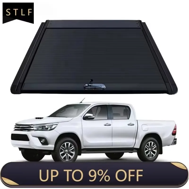 

Aluminum Alloy Double Pickup Truck Bed Tonneau Cover Pickup Truck Parts with Carry Bag