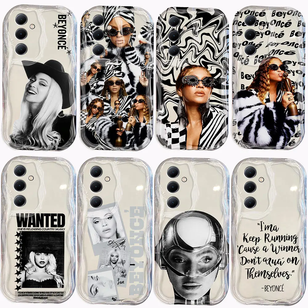 Beyonces Renaissance Singer 3D Wave Case For Samsung A73 A72 A71 A55 A54 A53 A35 A34 A33 A25 A24 A23 A15 A14 A13 A05 4G 5G Cover