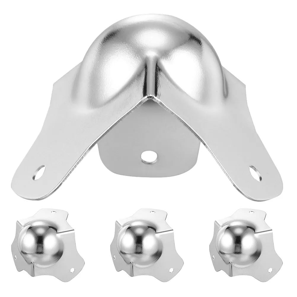 4Pcs Iron Ball Corner Protectors Absorbing Corner Guards for Flight Cases Empty Cases Desk Table Furniture Safety view 4
