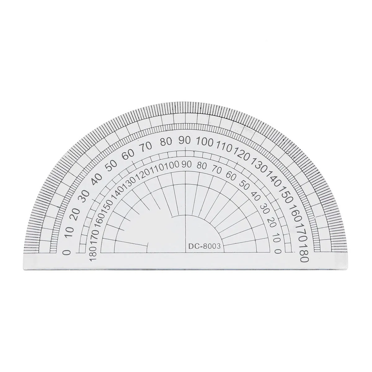 36Pcs Protractor Clear Plastic Math Protractor 180 Degrees Angle Measurement for Students School Office Supplies