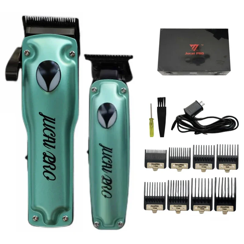 JUCAI PRO JP-01 02 Professional Hair Cutting Machine Kit Brushless Motor Hair Trimmer Machine Cordless Hair Clipper for Men