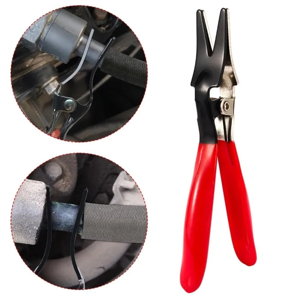 Automobile Oil Hose Pipe Buckle Removal Tool Oil Pipe Separation Clamp Joint Tightening Pliers Fuel Filter Automotive Pipe Tool