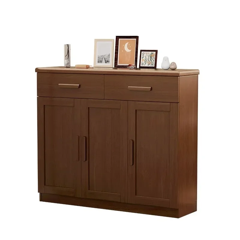 y9.3-Nordic solid wood shoe cabinet, entrance to the door the wall cabinet, living room partition entrance cabinet