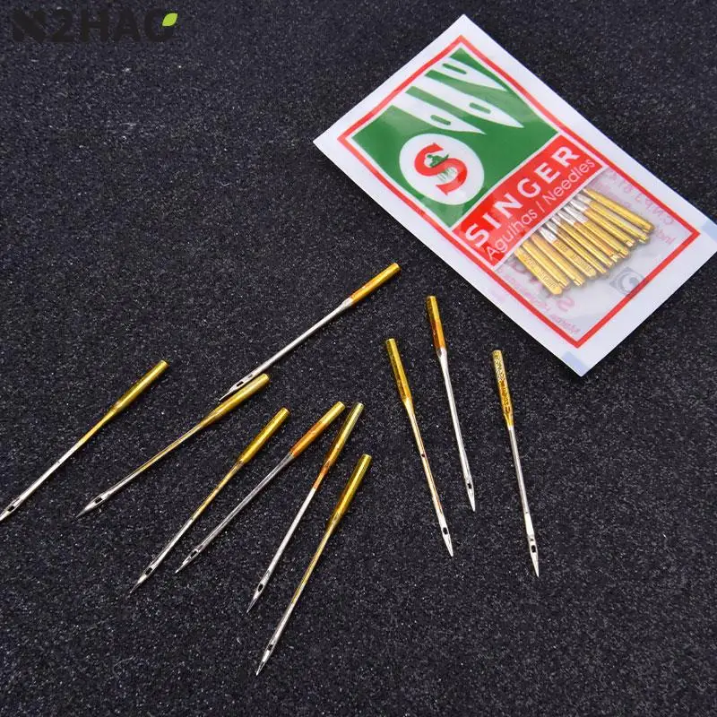 10pcs Sewing Needle For Singer 2020 HAX1 130/705H For Singer Brother Janome Pfaff Toyota Elna Viking And So On