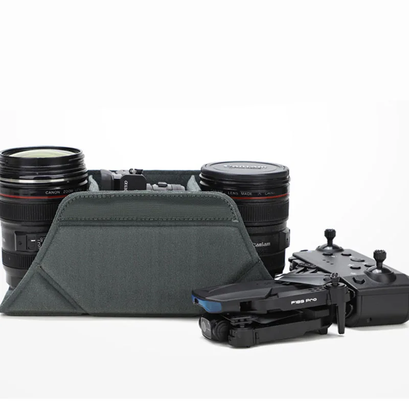 Foldable DSLR SLR Camera Protective Cube Removable Padded Insert Bag Flexible Interior Dividers for Camera Safety Storage