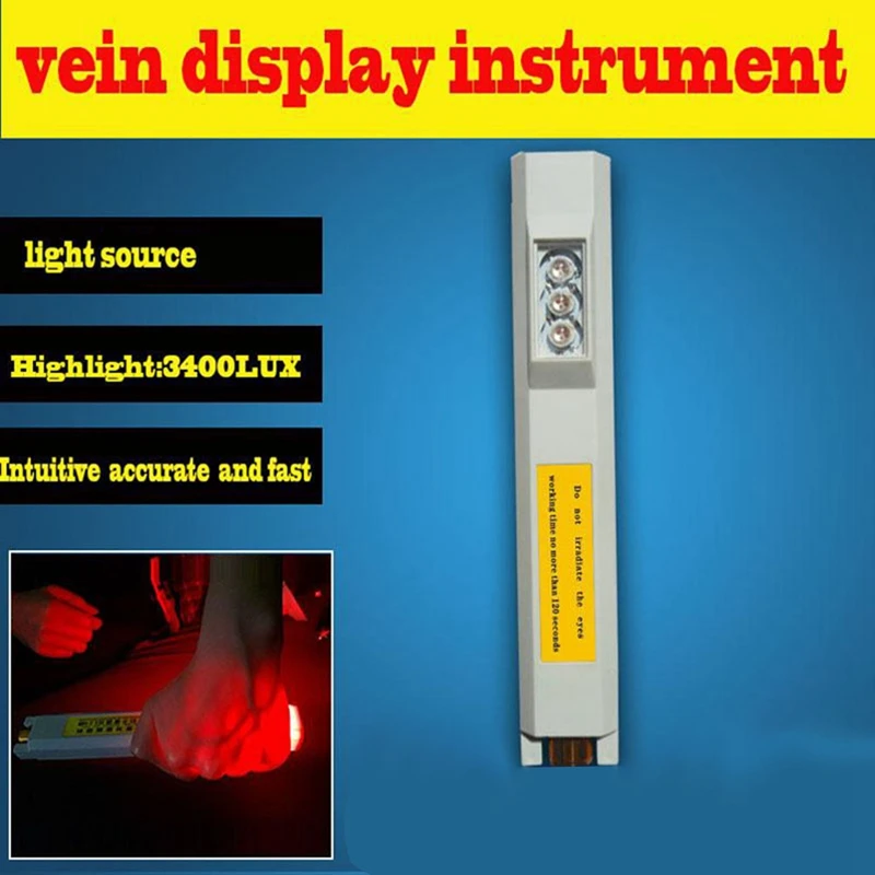 Infrared Vascular IV Vein Detector Handheld Angiography Instrument Vein Display Imaging Vein Finder EU Plug