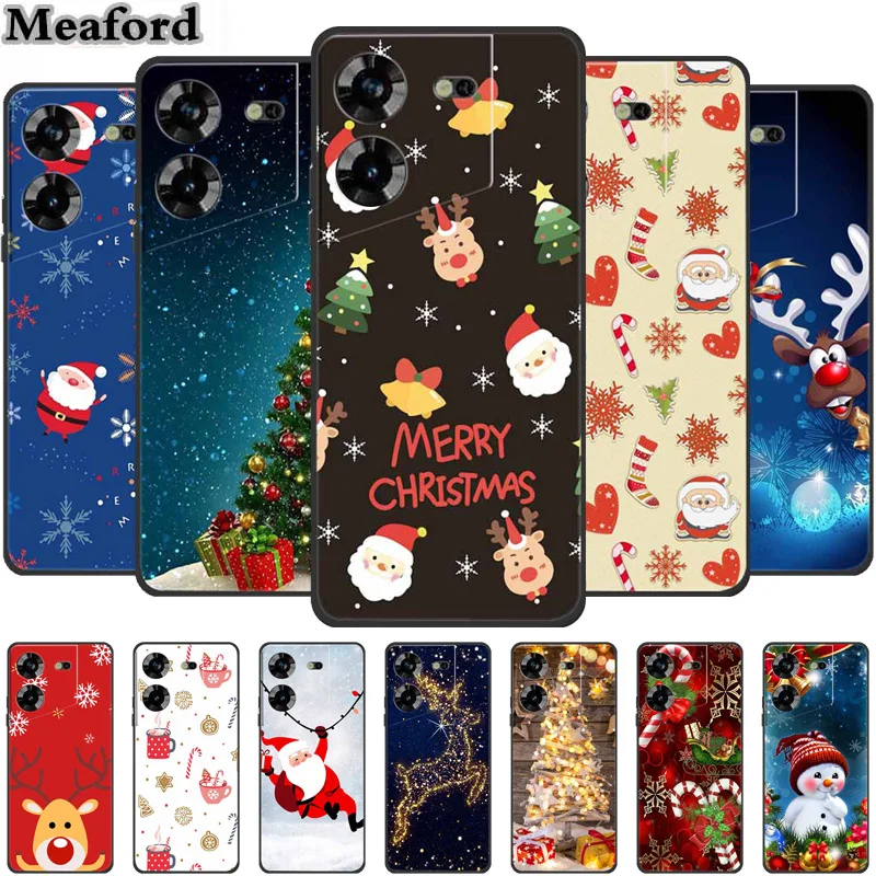 For Tecno Pova 5 Pro Case Christmas TPU Soft Silicone Phone Back Cover Cases for Tecno Pova5 TecnoPova 5 2023 Gift Xmas Coque