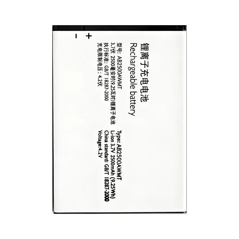 For Philips S318 CTS318 AB2500AWMT Environmentally Friendly 2500mAh Mobile Phone Battery