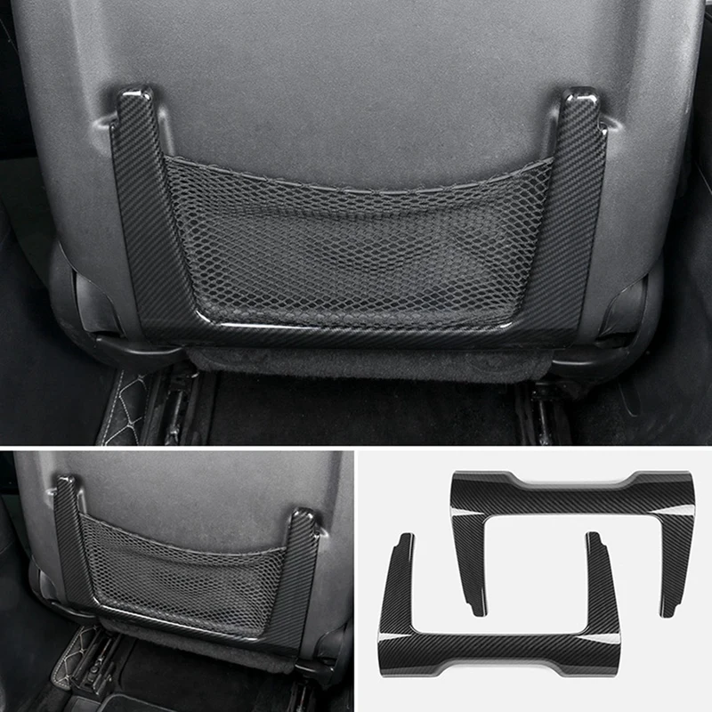 NEW-Car Carbon Fiber Seat Backrest Cover Trim Fit For Dodge Durango 2011-2022