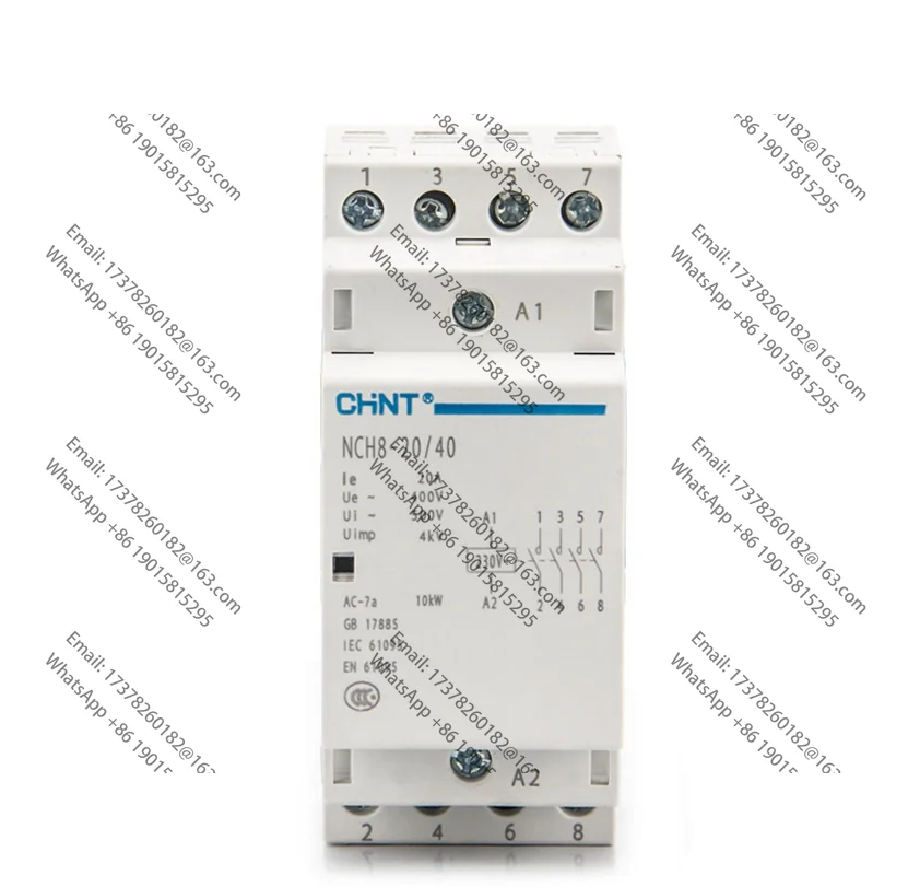 CHINT-Contactor doméstico Modular AC، NCH8-20، 220V، 230V، CA، 20A، 1NO، 1NC، 2NO، 2NC 5 قطع السعر