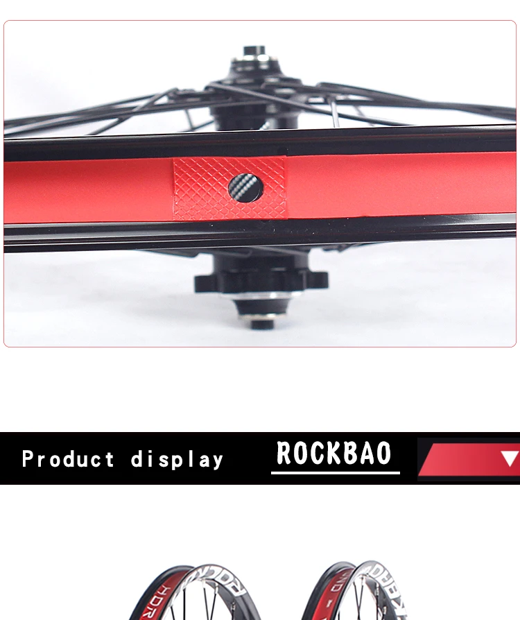 ROCKBAO Mountainbike-Laufradsatz, 26 27,5 Zoll, Scheibenbremse, Aluminiumlegierung, 4 Lager, 7–12 Gänge, 29er QR/Steckachse, AM MTB-Fahrrad – Detail 16