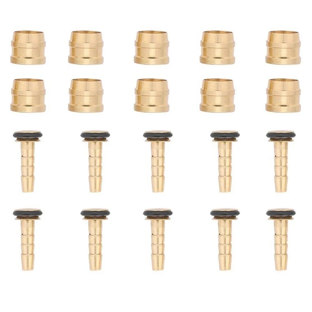 

Bicycle Hydraulic Brake Parts Bicycle Olive Connector for Tektro Brake Hose Kit Copper Olive Connector Set Brake Hose Insert