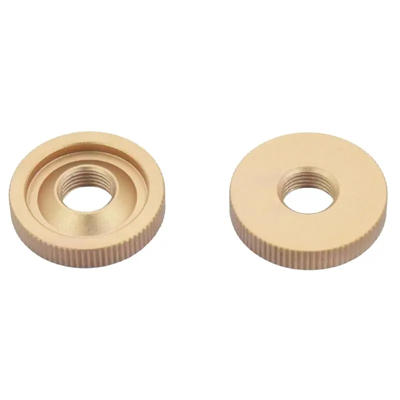 A99I-High Precision For Nagra/For Stellavox Alloy Colorful Nuts 2PCS Reel Retaining Nuts Gold
