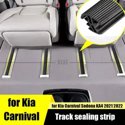 Tira de sellado de goma para pista de asiento de coche, accesorio para Kia Carnival Sedona KA4, 2021, 2022, 2023