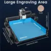 500W 스핀들이있는 CNC 4540 밀링 머신 CNC 40W 레이저 조각 기계 목재 PCB 알루미늄 스테인레스 스틸 용 3D 프린터 6