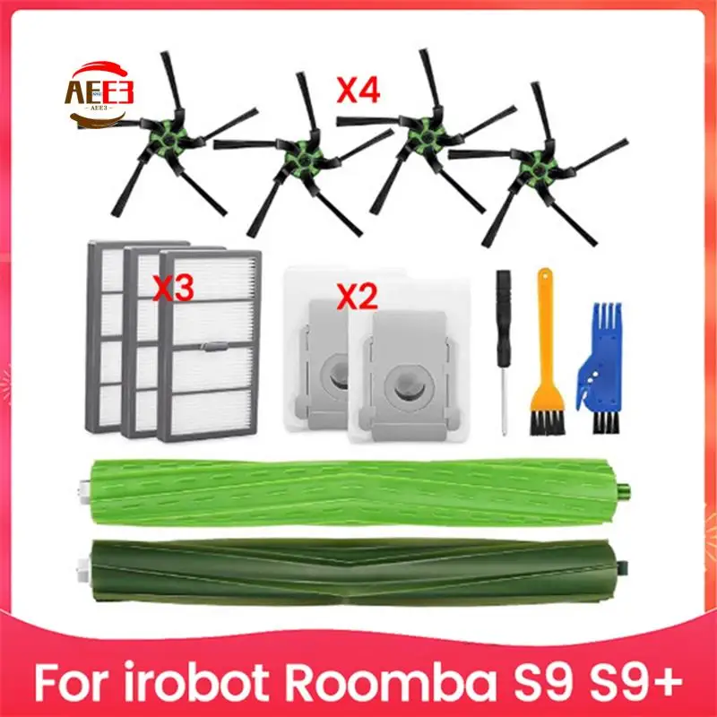 

AEE3-14PCS щетка для пылесоса, фильтр и набор мешков для пыли для Irobot Roomba S9 S9 + аксессуары для пылесоса, запасные части