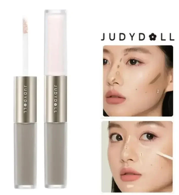 

Judydoll Dual Head Highlighter Contouring Liquid Matte High Gloss Stick Shadow Lacrimal Canal Nose Shadow Pretty Makeup