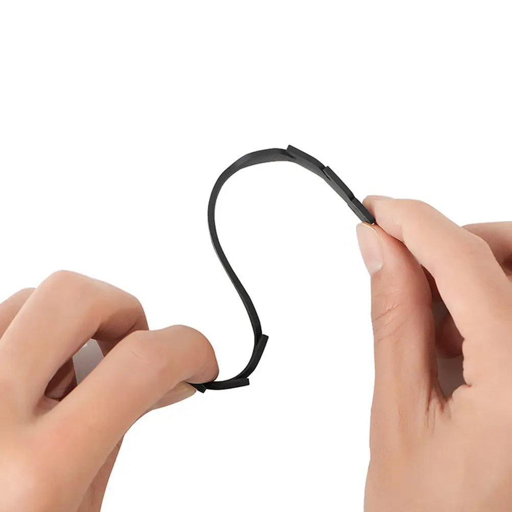 

10Pcs Mask Hanging Hook Adjustable Ear Protective Strap Reusable Extension Mask Holder Anti Slip Black Accessory