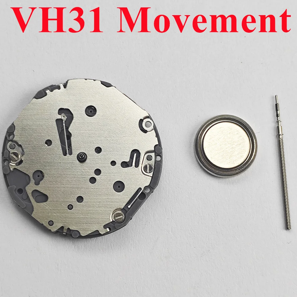 TMI VH31 Movement Sweep Second 3 Hands Japan Quartz Movement Tmi Time Module Movement Vh31b 110 ½ Ligne Quartz Movement