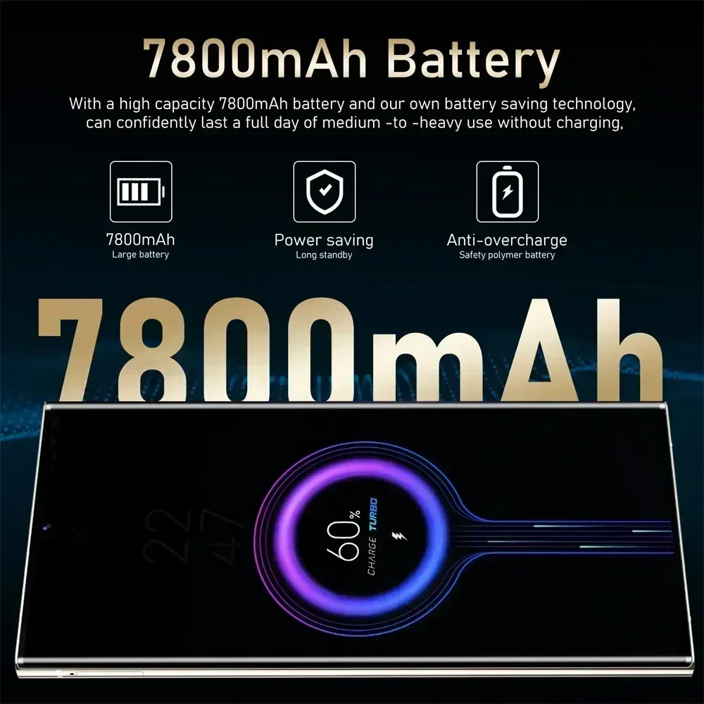 Nuevos teléfonos móviles S24 Ultra 7.3HD, teléfono inteligente Original 5G Dual SIM Android 14, teléfono móvil 7800mAh 108MP, versión Global