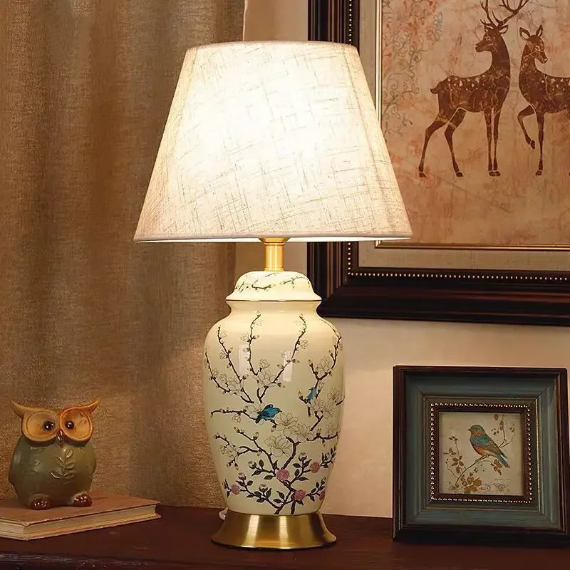 SEAN Modern Ceramic Table Lights LED Simple Creative Luxury Bedside Desk Lamp For Home Living Room Study Bedroom