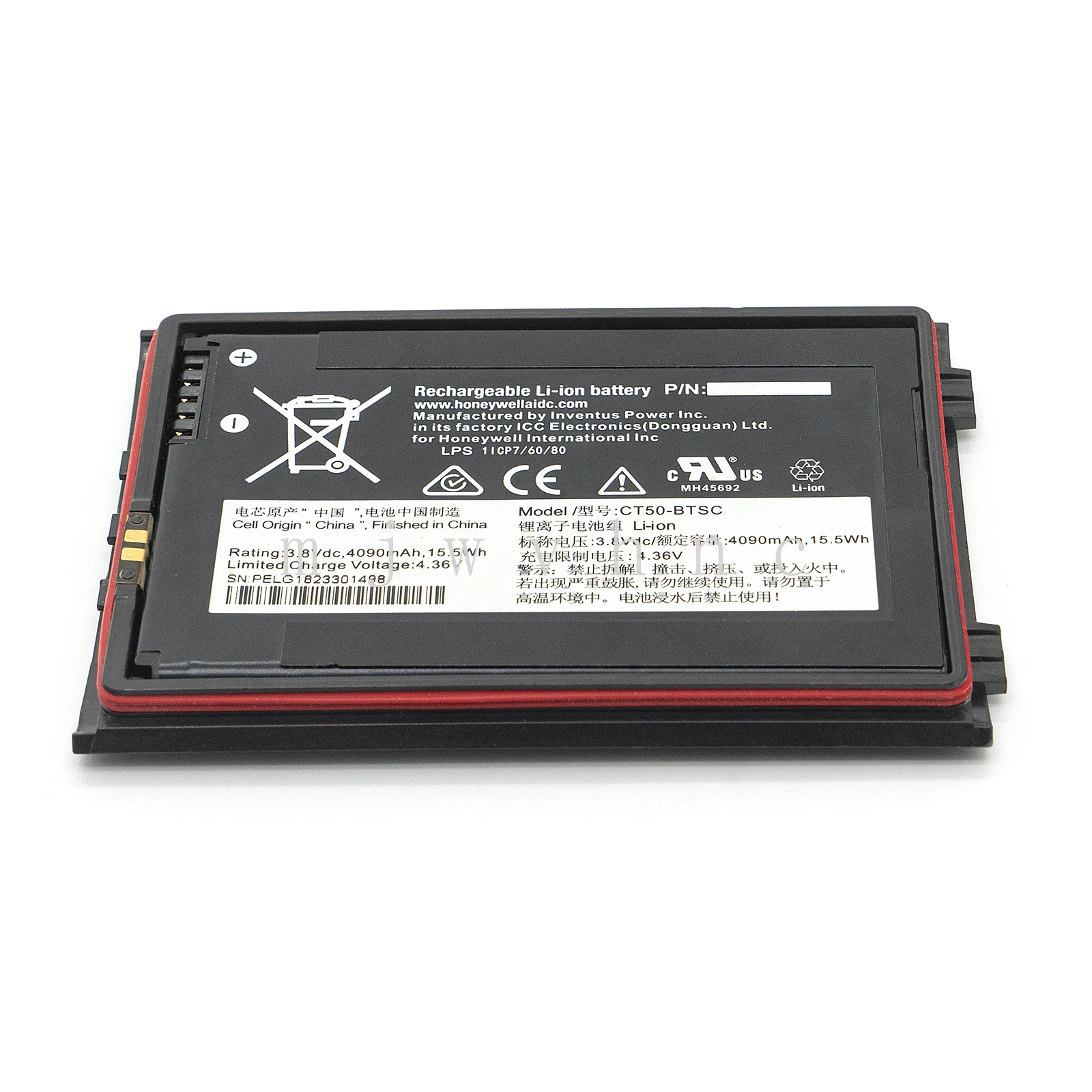 Imagem -04 - Bateria do Varredor de Honeywell 4090mah Ct50-btsc Ct40 Ct45 Ct40xp Ct45xp Ct47 4090mah 318055-014 Peças