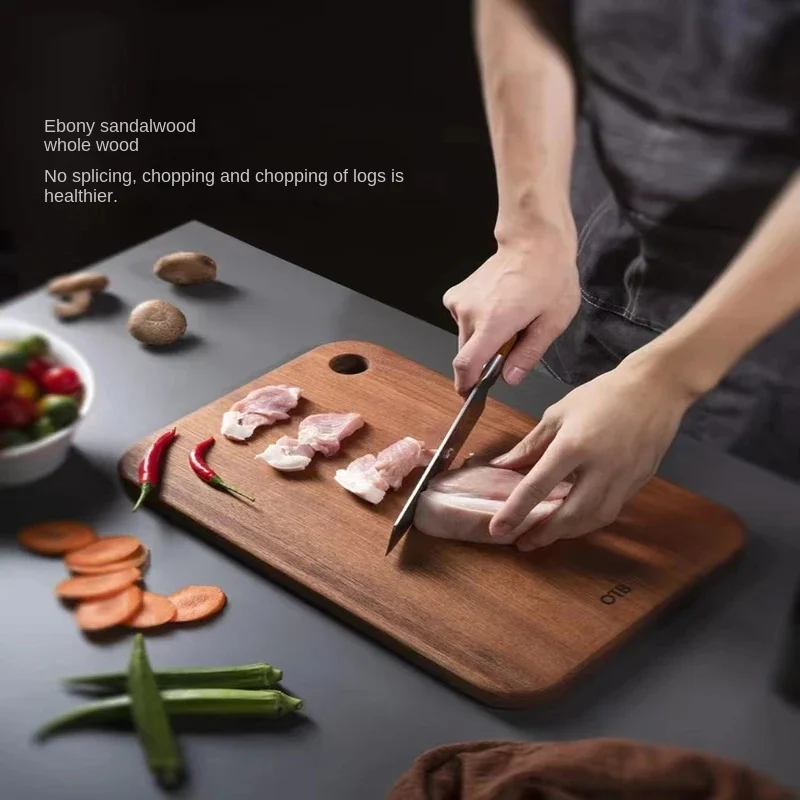 American Black Walnut Chopping BoardPremium Fruit and Cooked Food Slicing Platform  Thickened for Durable Kitchen Use