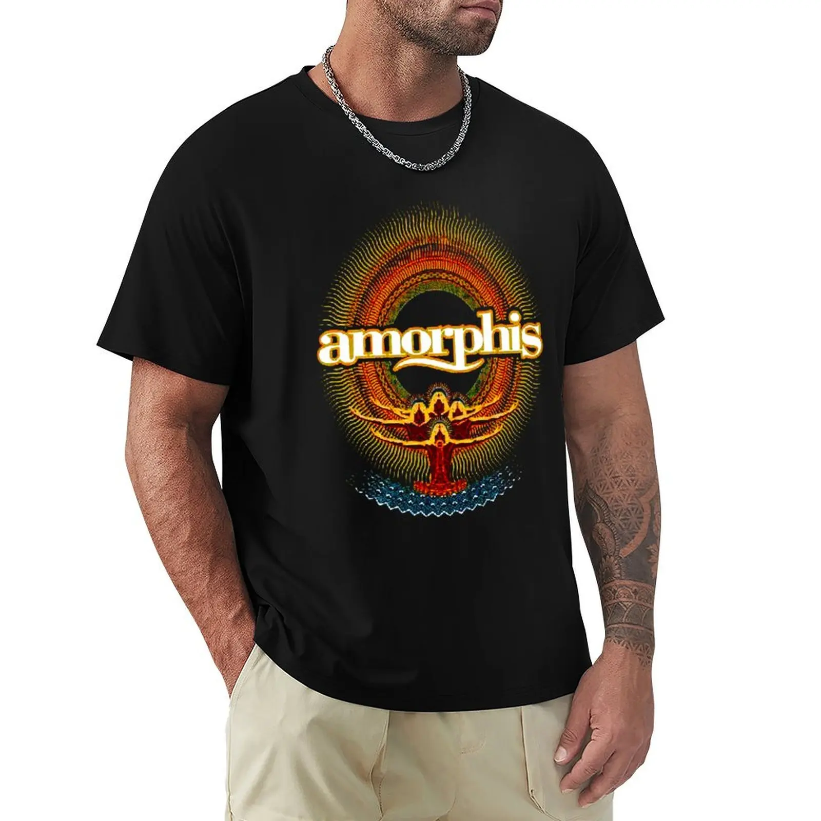 Circle Amor 21- AMORPHIS 01- bess camiseta amorphis más vendida, camiseta de manga corta con diseño básico y sencillo