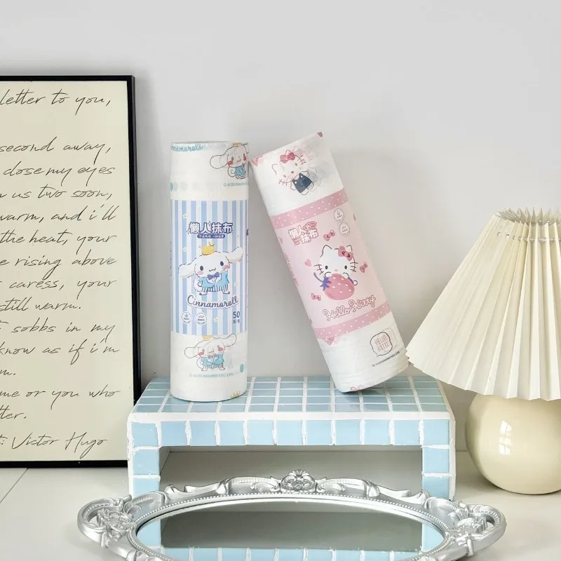 

New Hot Selling﻿ Hello Kitty Disposable Lazy Cloth Dry Wet Dual-use Kitchen Specific Tissue Disposable Dishwashing Cloth