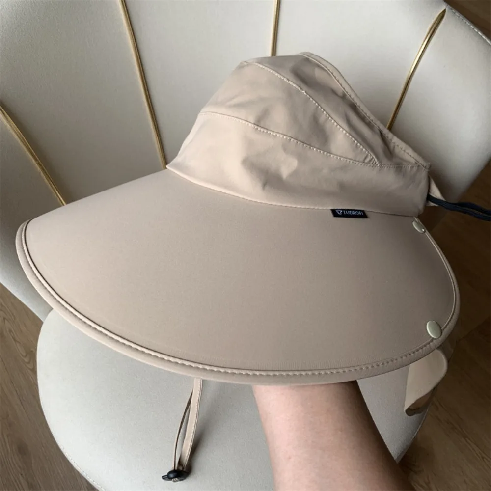 Protect Neck Summer Hats Fashion Anti-uv Shawl Sunscreen Ponytail Cap Wide Brim Agricultural Work Hat Outdoor